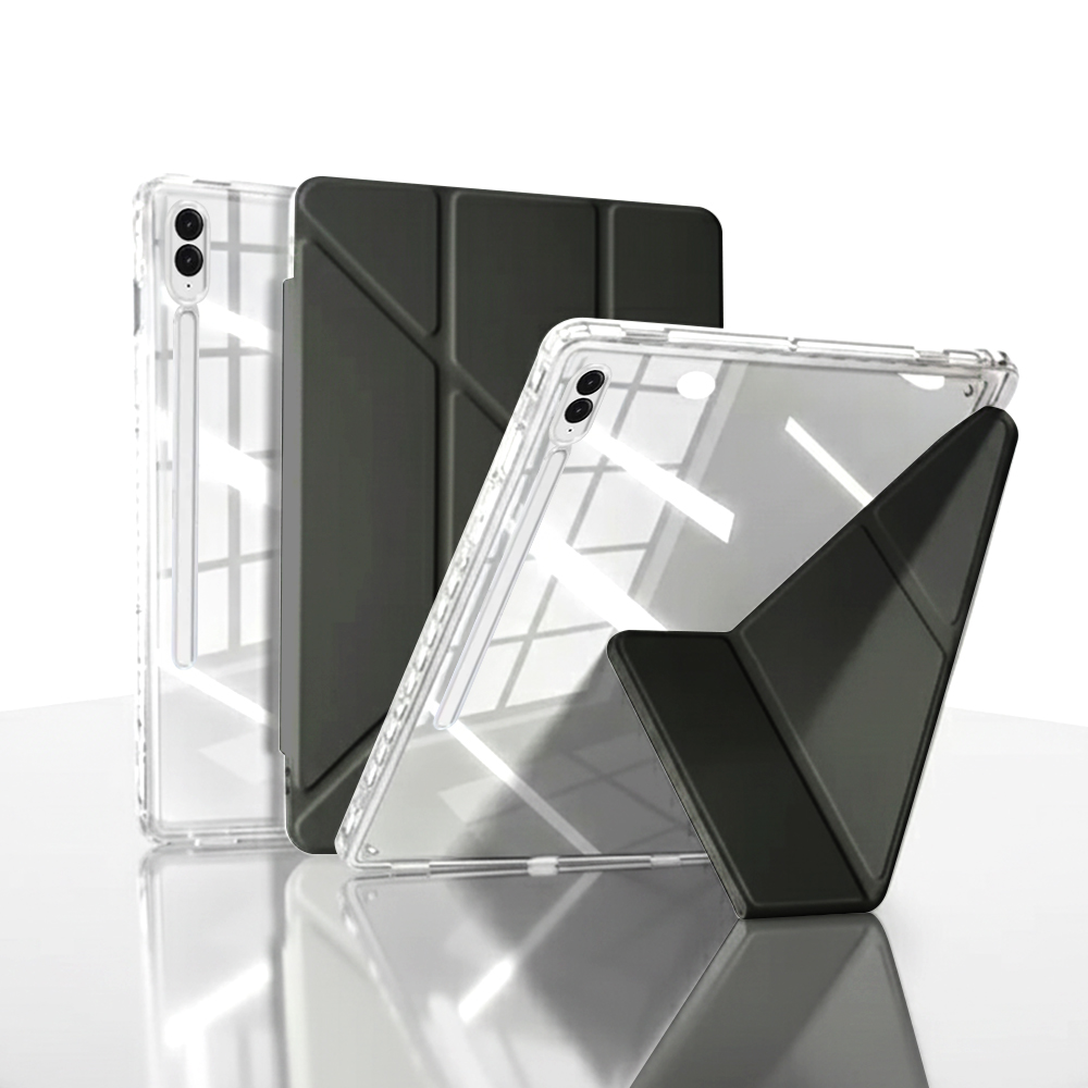 갤럭시탭 S10 플러스 케이스 투명 커버 S펜수납 Y형 블랙, 탭 S10+ 이미지 7
