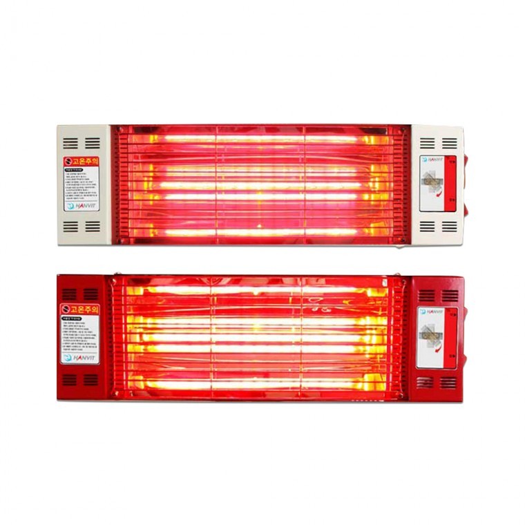 한빛 근적외선 히터 HV-1060W 1.8kw 레드 아이보리 2종 택1 - 상품 이미지