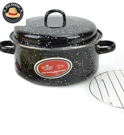 리프로센터 군고구마 군밤 냄비 26cm 직화구이 법랑냄비