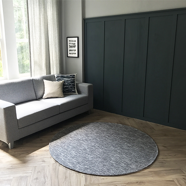 쟈가드 트위드 원형 러그 4컬러 5사이즈 국산 슬럽사 사계절 그레이, 170cm
