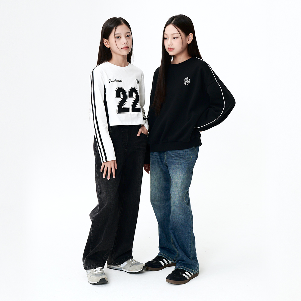 더데이걸 스포티 넘버 크롭티 TGLA24803 - 상세 이미지 4