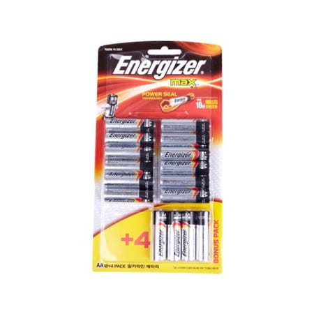 [그코협력사]그코 12+4P AA건전지 에너자이저 맥스 알카라인 도어락 더오래가는 AA알카라인건전지
