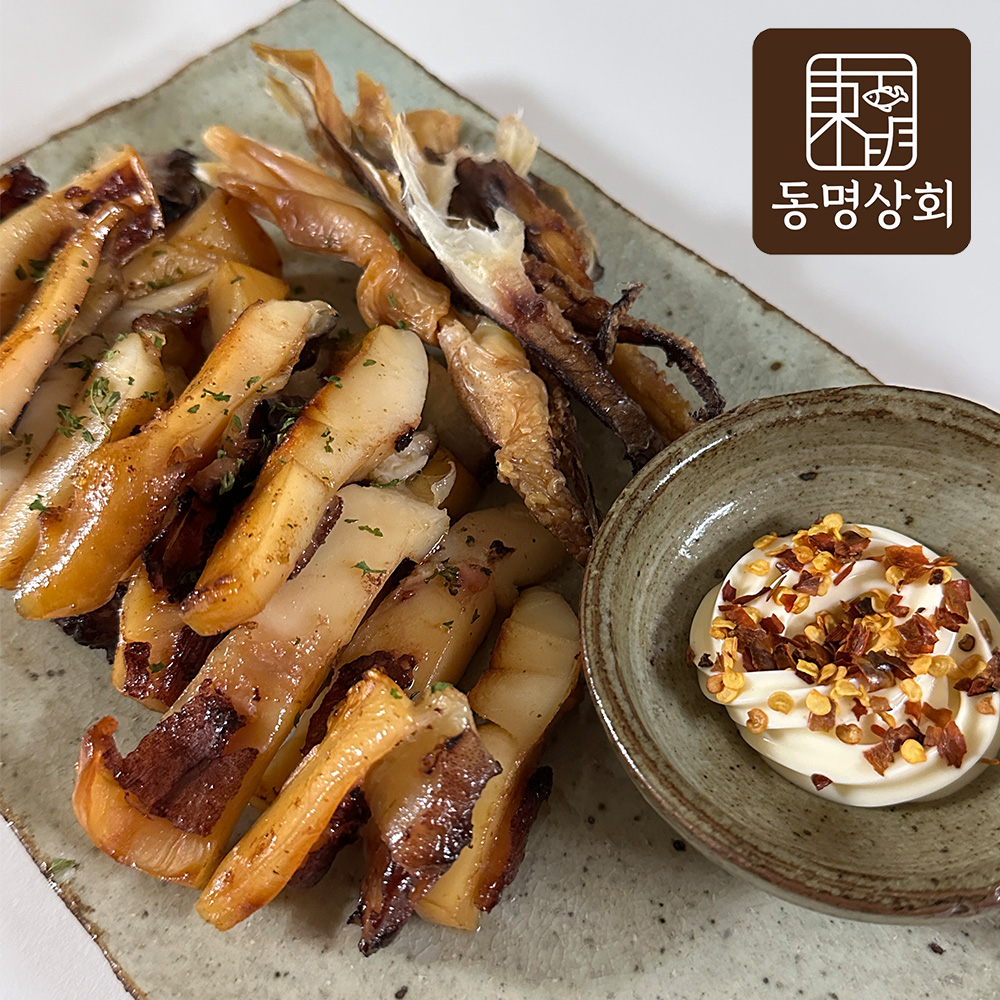 동명상회 구운 반건조 갑오징어 구이 대왕 오징어 1미 400g 500g - 메인 이미지
