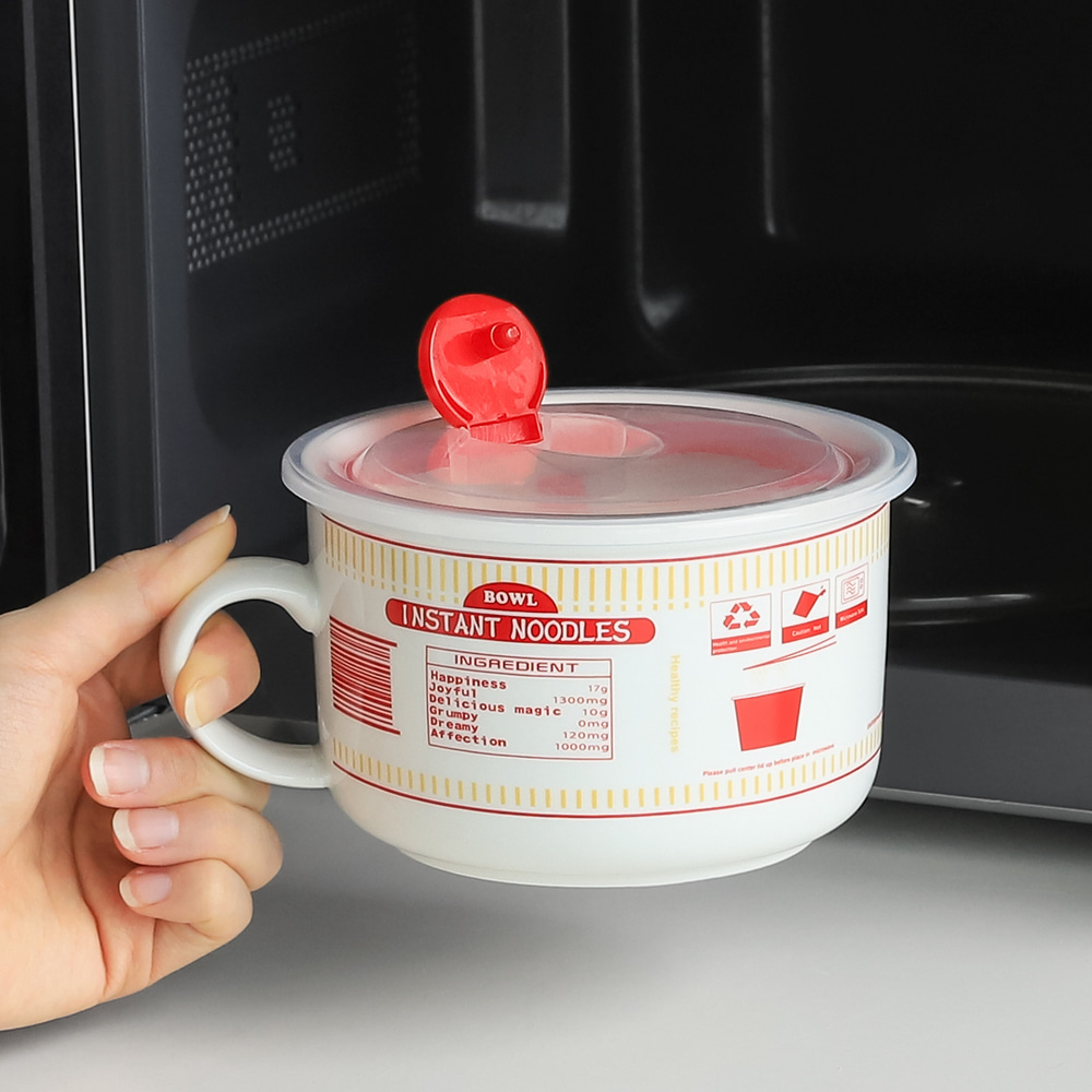 포터리 손잡이 라면기 800ml 레드 이미지 7
