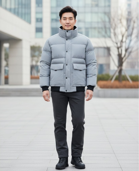 [무료반품] MILLET 밀레아웃도어 겨울 남성 발열안감 바람막이 구스다운 패딩점퍼 카키, 100 - 상세 이미지 5
