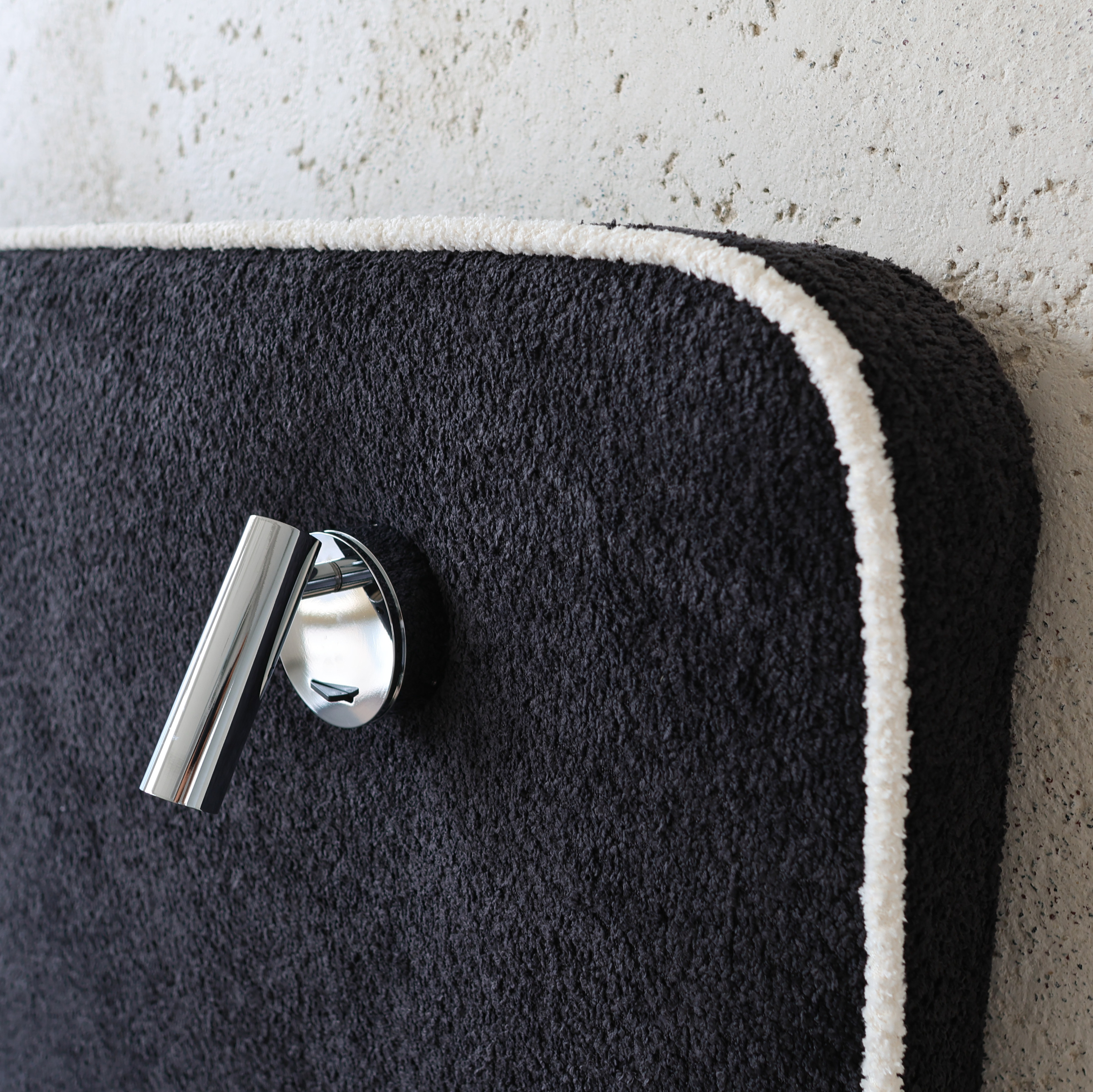 호텔형 침대 프레임 부클 패브릭 주문제작 블랙 신혼부부 퀸