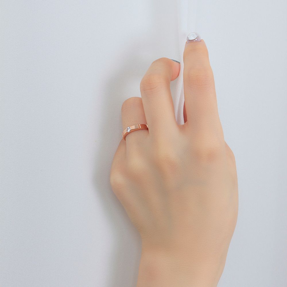 1부 천연 다이아 반지 현대 우신 커플링 라이닝 데일리 기념일 선물 생일