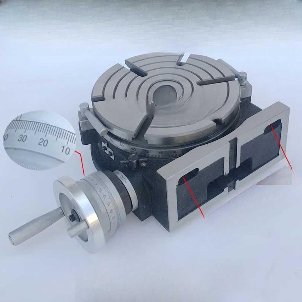 금속가공 회전 클램프 로터리 테이블 고정 작업용 4인치 플레이트 110mm - 상세 이미지 3
