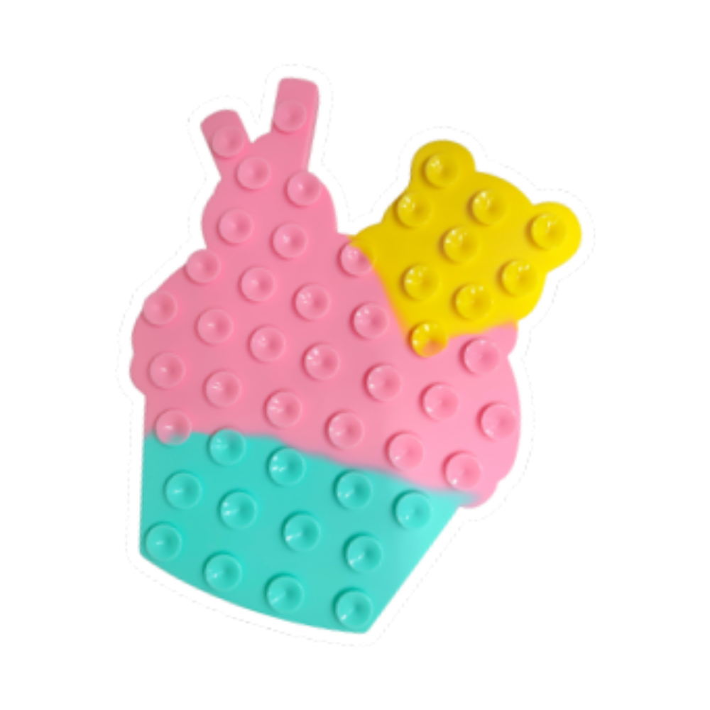 크림케익 실리콘 리킹매트 강아지밥그릇 고양이식기 흡착식 릭매트 분리불안 슬로우식기