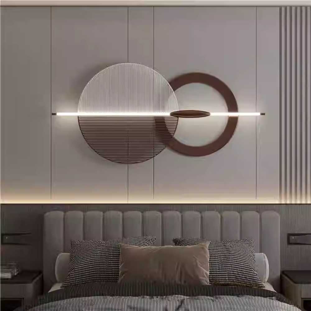 LED 거실 벽면 장식품 조명 무드 인테리어등 북유럽 80x38cm(플러그인) - 상품 이미지