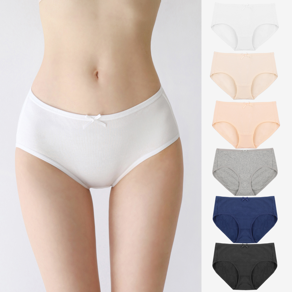 네이버 크라시앙 여성 속옷 순면팬티 6pack