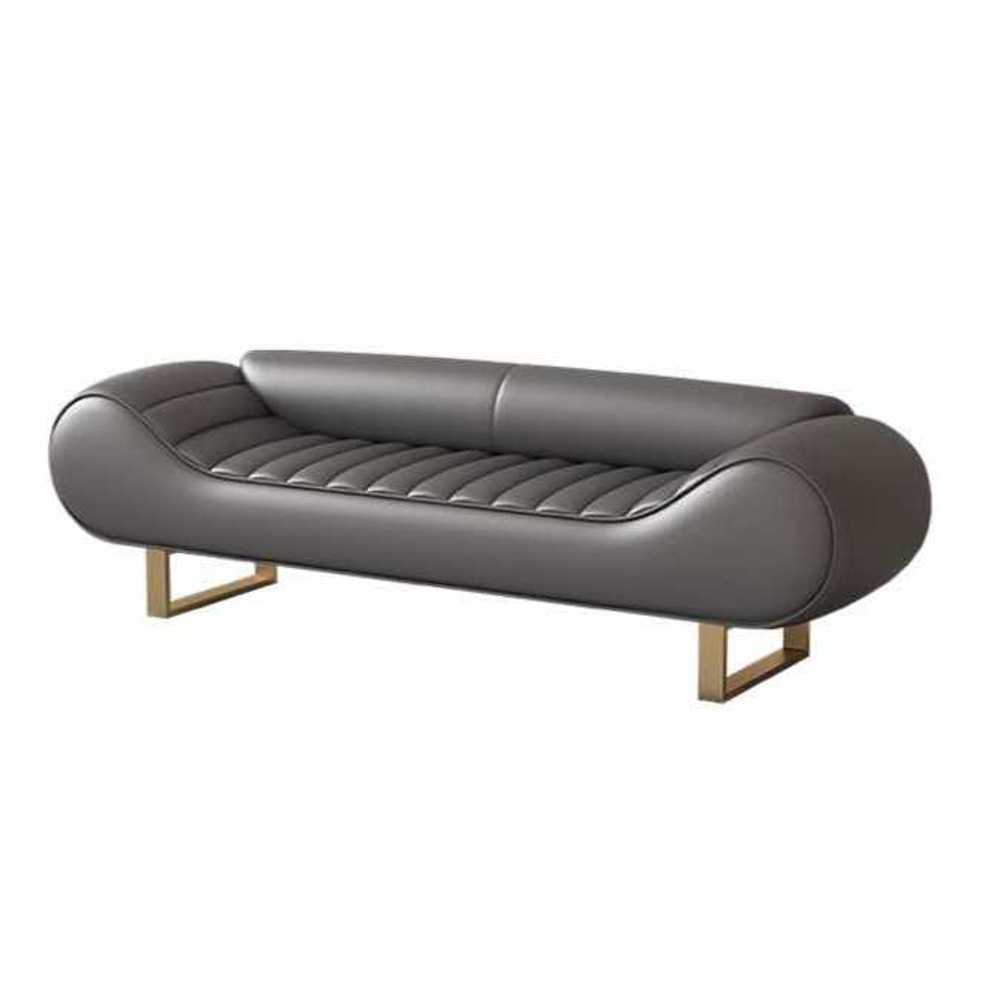 인테리어 베드 스툴 고급 패브릭 침실 벤치 침대 끝 오렌지 120cm - 상품 이미지