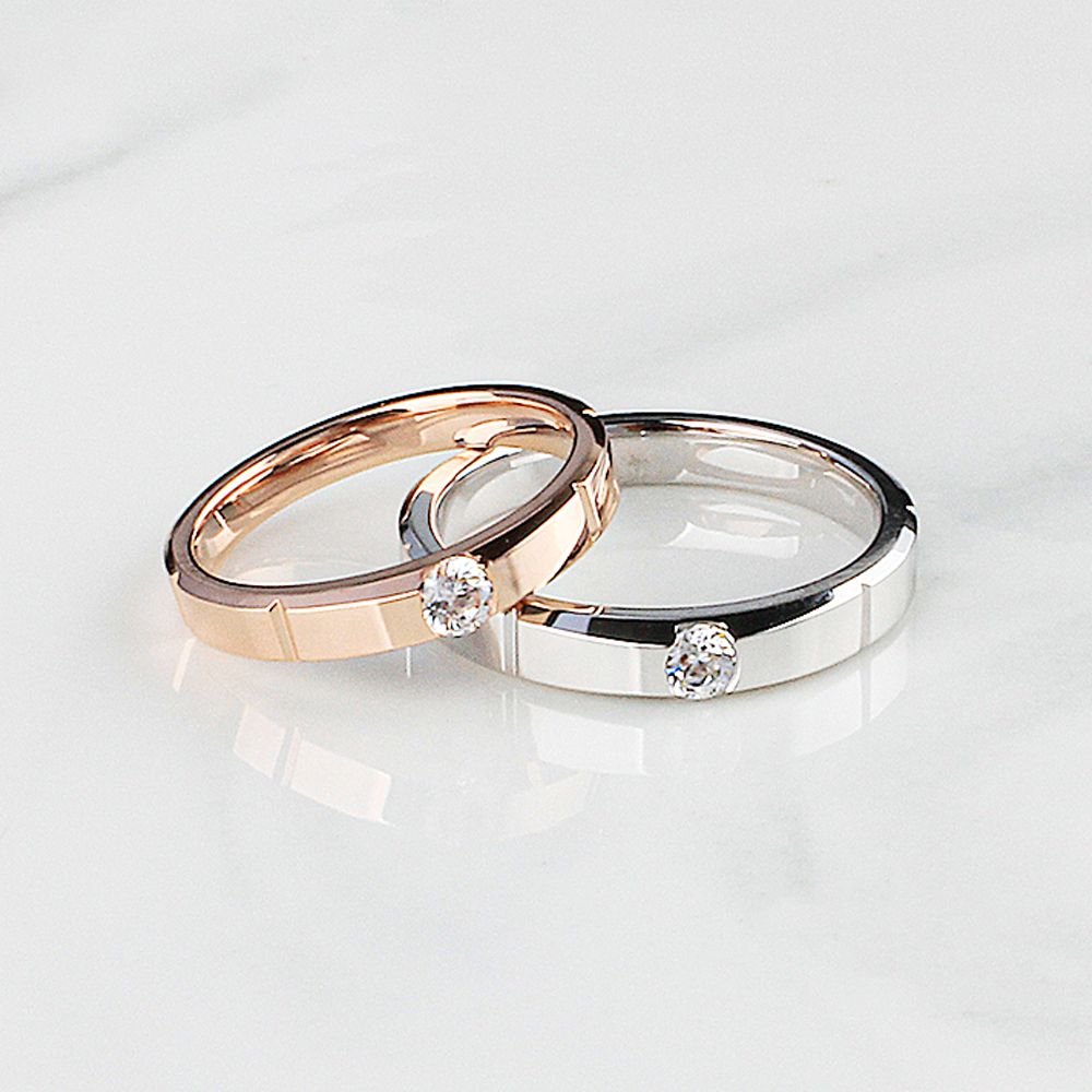 1부 천연 다이아 반지 현대 우신 커플링 라이닝 데일리 기념일 선물 생일