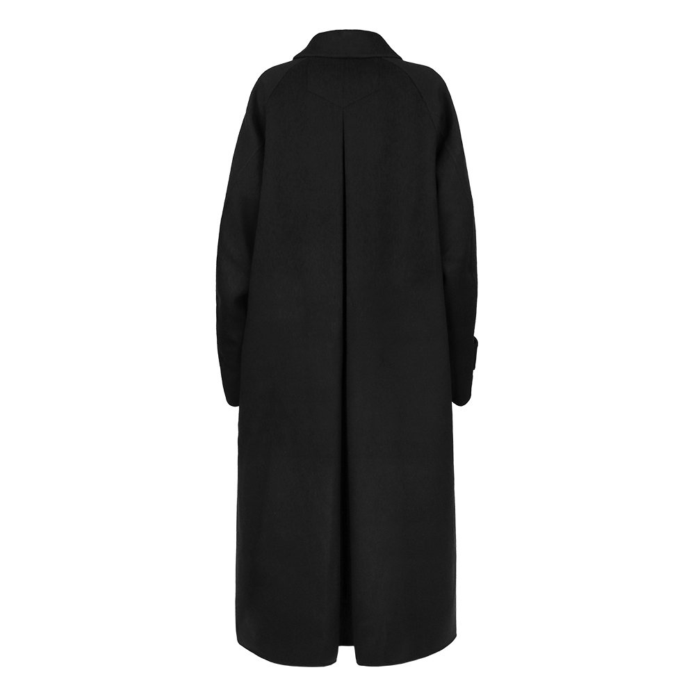 로리엣 여성 Inverted pleats 발마칸 울 코트 COSSCMS01 A. BLACK - 상세 이미지 2