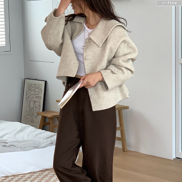 베즌 메리노울100% 세일러 숏코트 2col S,M 가을 겨울 핸드메이드 고급 제이플로우