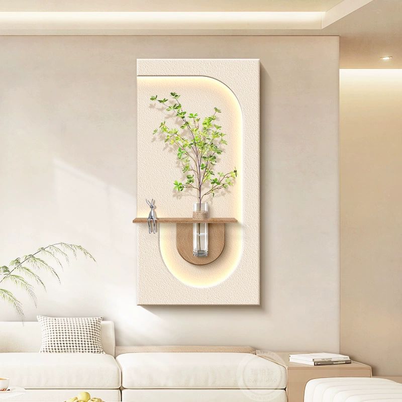 대형 led조명액자 조명 조화 거실 화분 벽걸이 복도 커피 60x105cm 충전식 바이브런트 A 표준 비조명 40x80cm - 상세 이미지 5