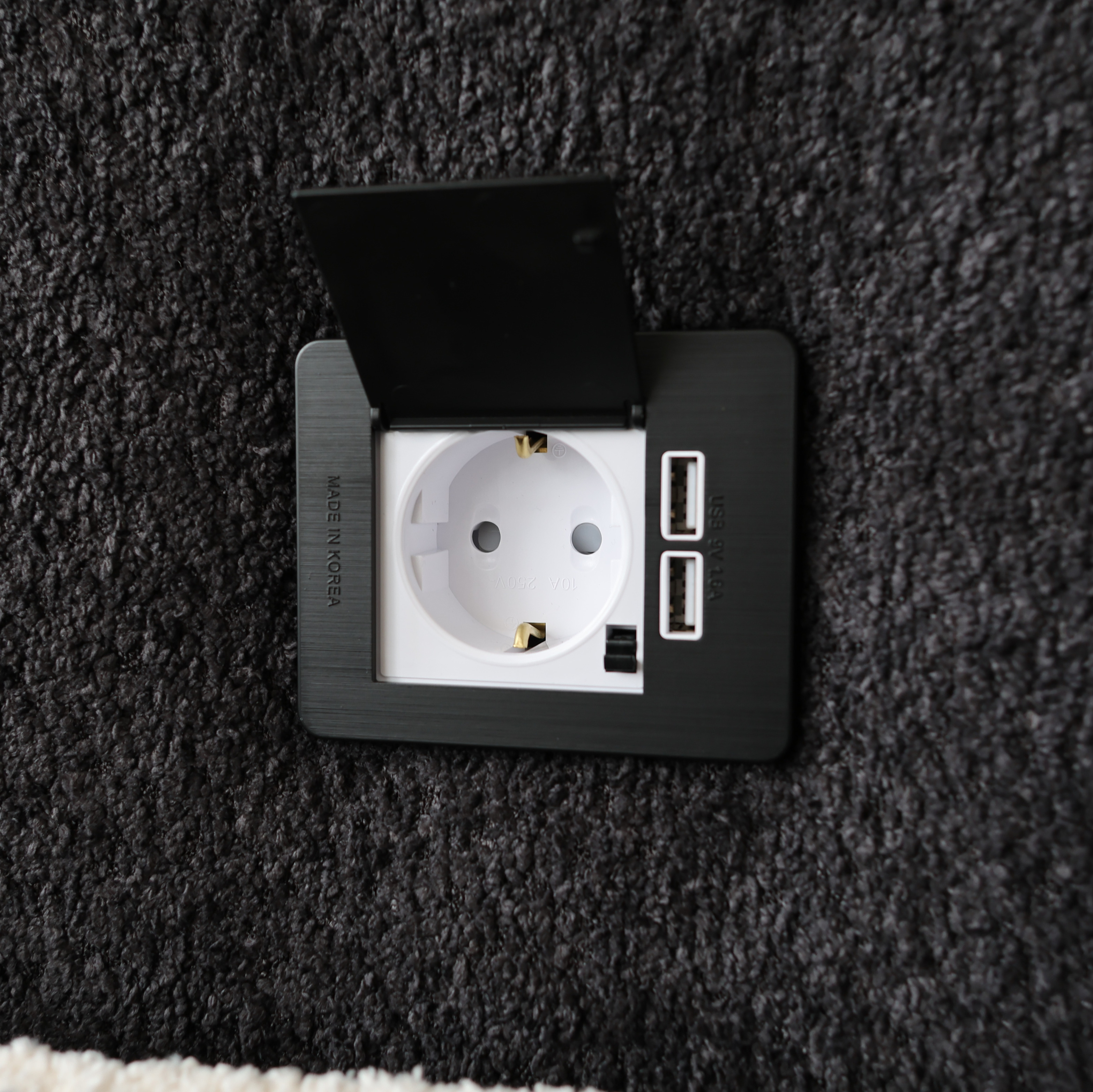 호텔형 침대 프레임 부클 패브릭 주문제작 블랙 신혼부부 퀸