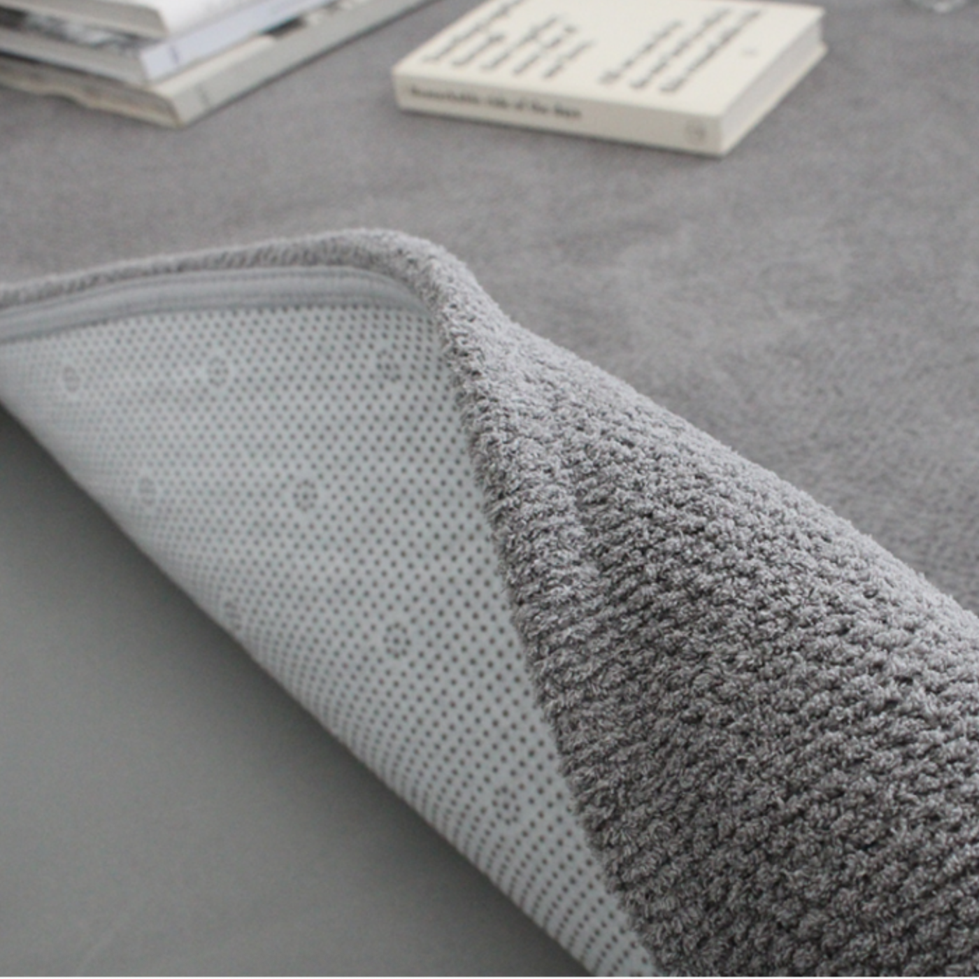 먼지없는 슬럽 워셔블 사계절 러그 4컬러 5사이즈 그레이, 100x150cm