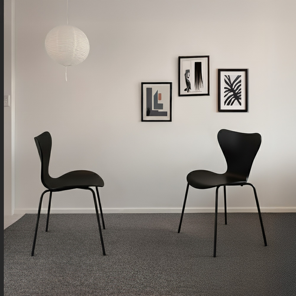 플로윙 블랙 원형 1인 2인 테이블 프리미엄 식탁 체어 세트 600