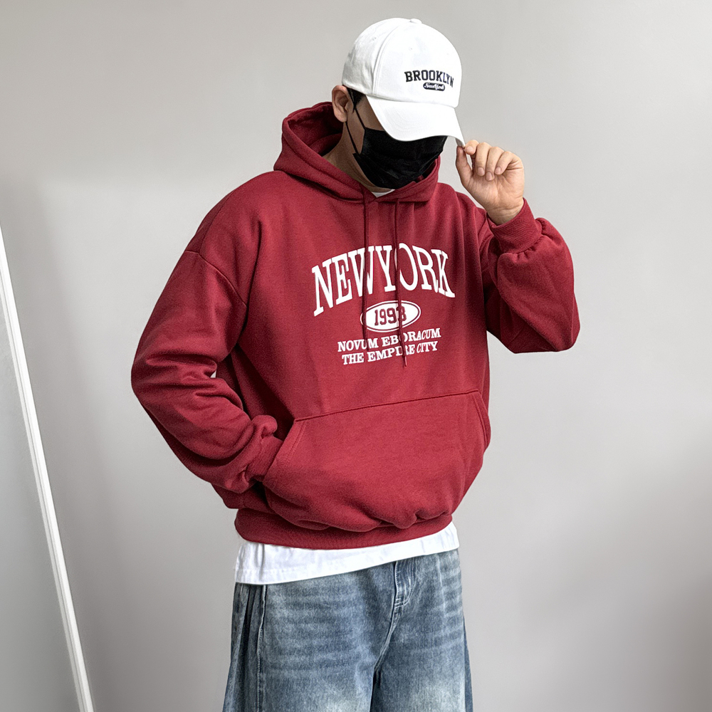 1+1 기모후드티 두꺼운후드티 어깨넓어보이는옷 - 상세 이미지 2