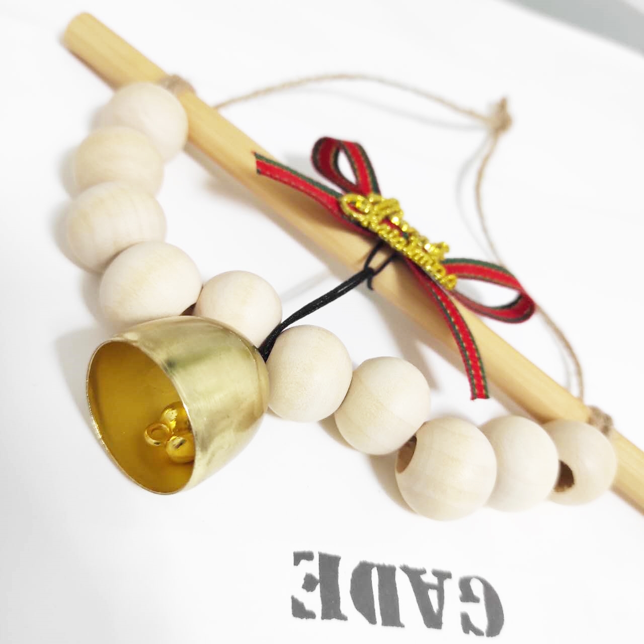 가더GADE 8AM 크리스마스 리스 DIY 만들기 수업재료 세트 문종 도어벨 가랜드 장식품 - 상품 이미지