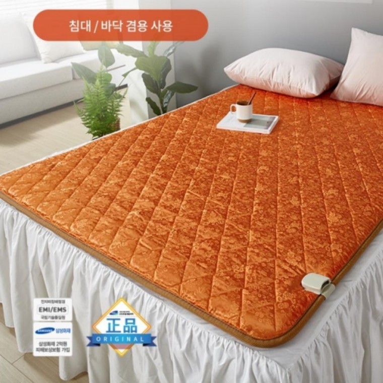 캠핑 퀸 온열 더블 편백 전기요 침대 전기매트 전기장판 매트 - 상품 이미지