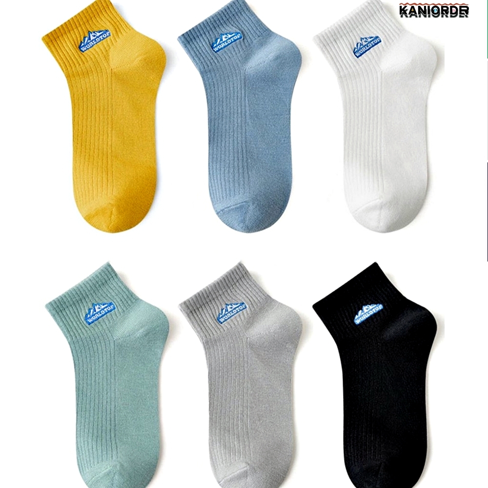 남성 단목 양말 학생 청바지 패션 포인트 양말 스니커즈 삭스 기본6색 4랜덤10set - 상품 이미지