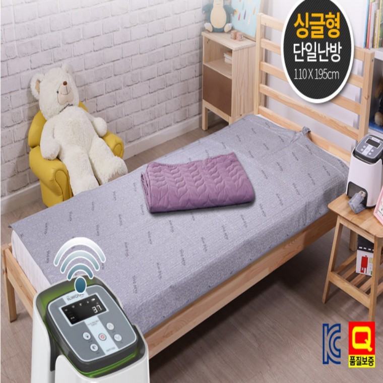 일월 리모컨 1인용 온수매트 싱글 +커버 - 메인 이미지