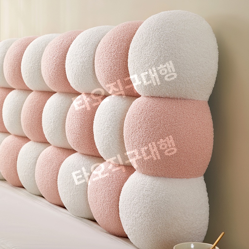 침대벽쿠션 등받이 등쿠션 머리 대형 침대헤드쿠션 벽 침실 인테리어 쿠션 헤드쿠션 - 상세 이미지 2