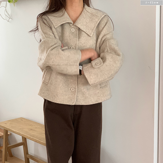 베즌 메리노울100% 세일러 숏코트 2col S,M 가을 겨울 핸드메이드 고급 제이플로우