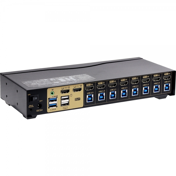 강원전자 넷메이트 Multi-View 듀얼 4K HDMI KVM 8:1 스위치(USB) NM-HKM4308D - 상세 이미지 2