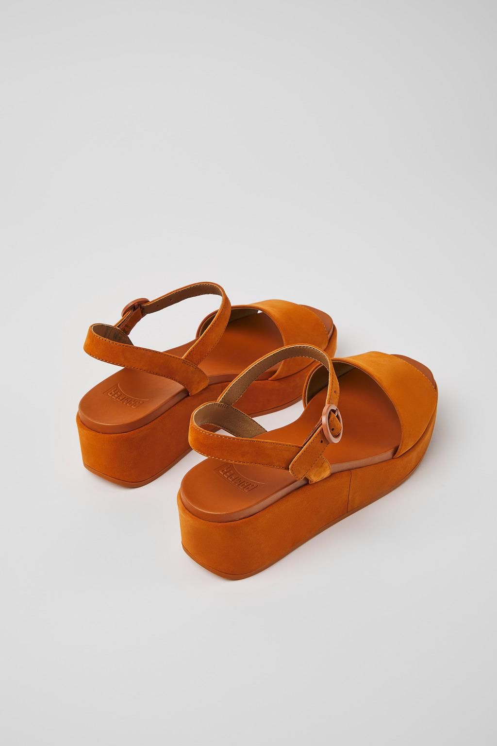 캠퍼 플랫폼 누벅 스트랩 샌들 Misia K200564-035 BROWN - 상세 이미지 3