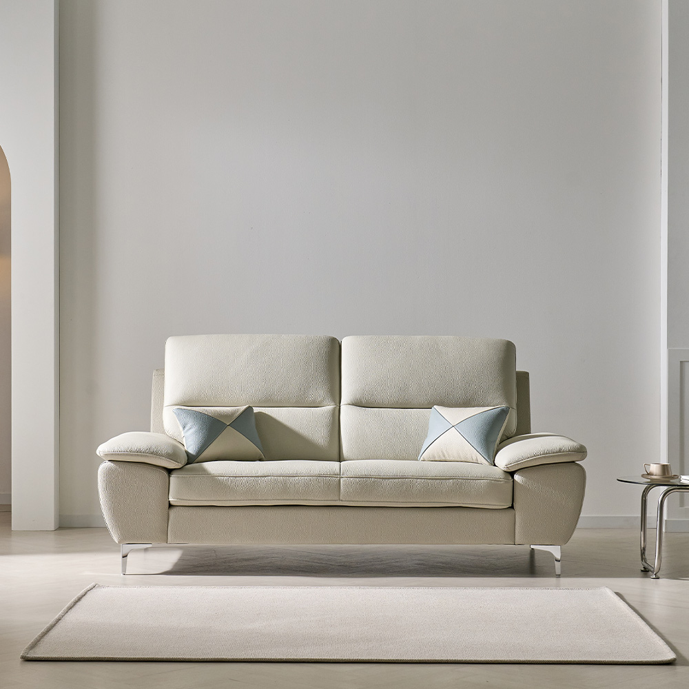 퍼보 네츄라 통가죽 국산쇼파 3,4인용 라이트 그레이,블루