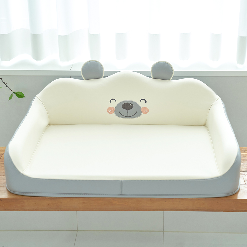 코코리에또펫 강아지 방수 침대 곰베어 펫소파 국내생산 펫테리어 논슬립 애견 펫베드 - 상세 이미지 3