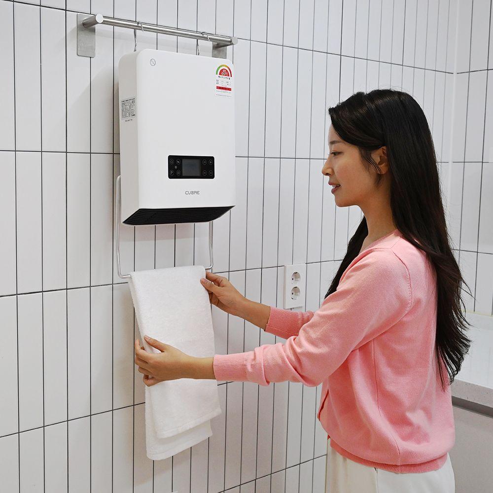 PTC 욕실난방기 온풍기 무타공 전열기 가정용 벽걸이 화장실히터