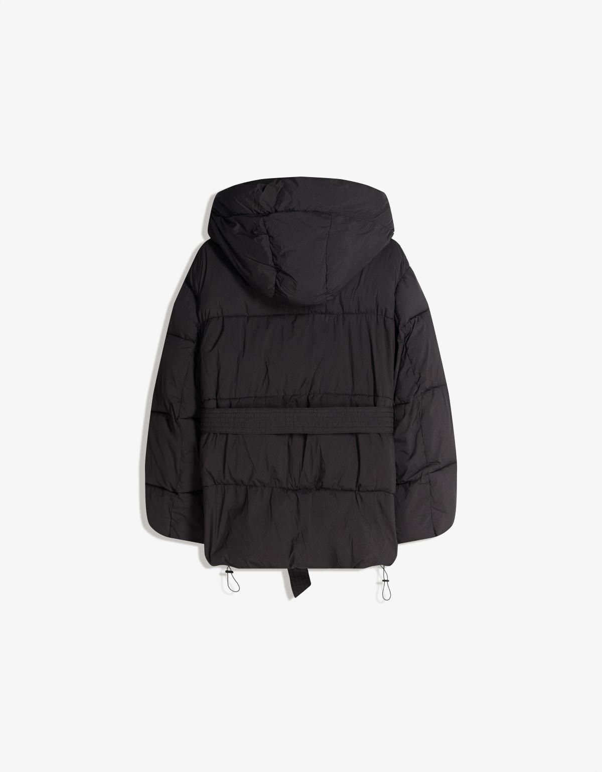 버쉬카 테크니컬 롱 벨티드 패딩 코트 6907/450 BLACK - 상세 이미지 2
