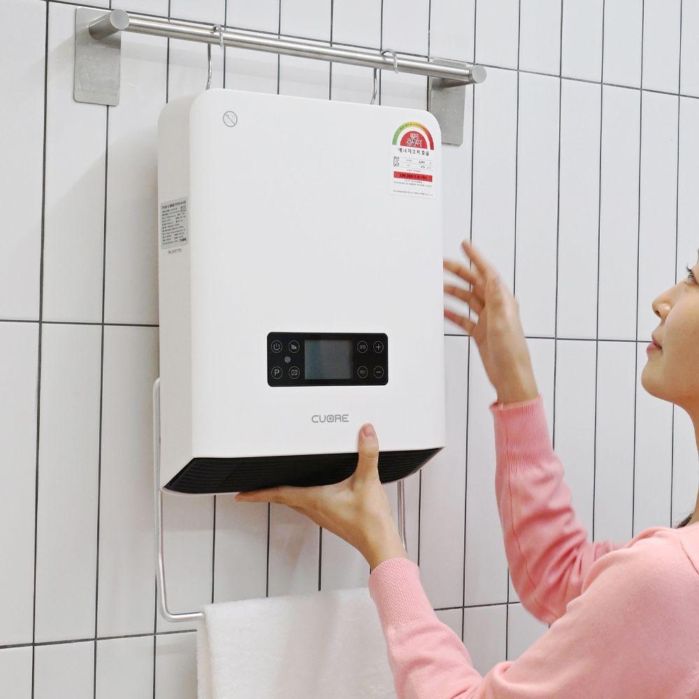 PTC 욕실난방기 온풍기 무타공 전열기 가정용 벽걸이 화장실히터