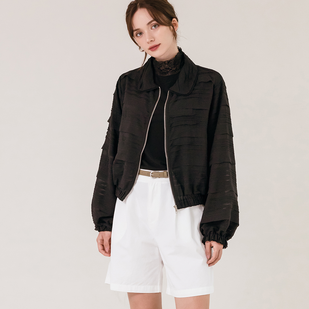 스탠다드 핀턱 하프 팬츠 벨트세트 - 상세 이미지 3