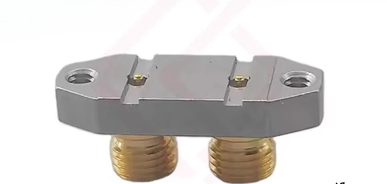 RF 고주파 커넥터 SMPM-T 수 DC-67G 밀리미터파 이포트 2홀 플랜지 PCB 보드 끝 솔더 프리