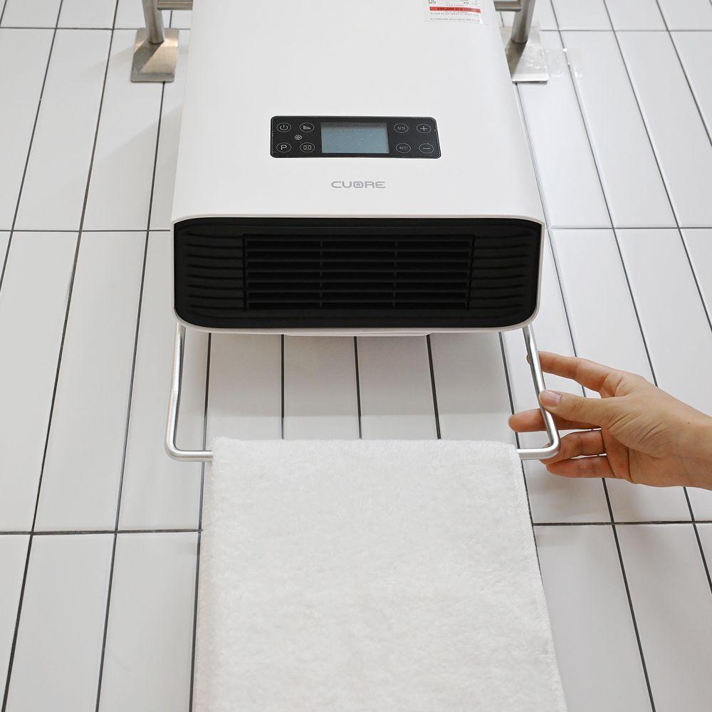 PTC 욕실난방기 온풍기 무타공 전열기 가정용 벽걸이 화장실히터