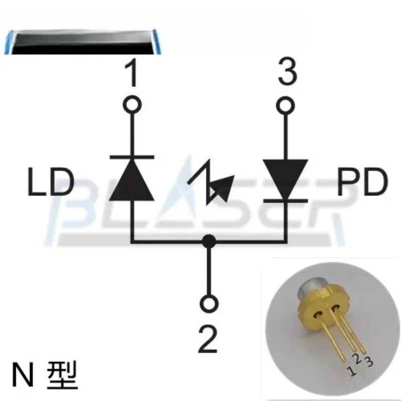 10PCS 850nm 5mw 레이저 다이오드 QSI QL85D6SA-A2 5.6mm N 원본