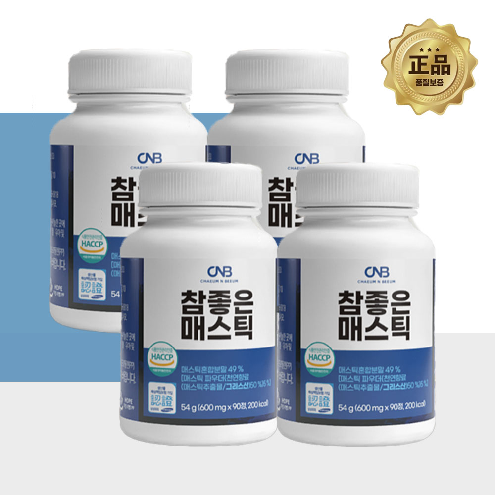 매스틱검 메스틱검 90정 4병 MASTICGUM - 상품 이미지