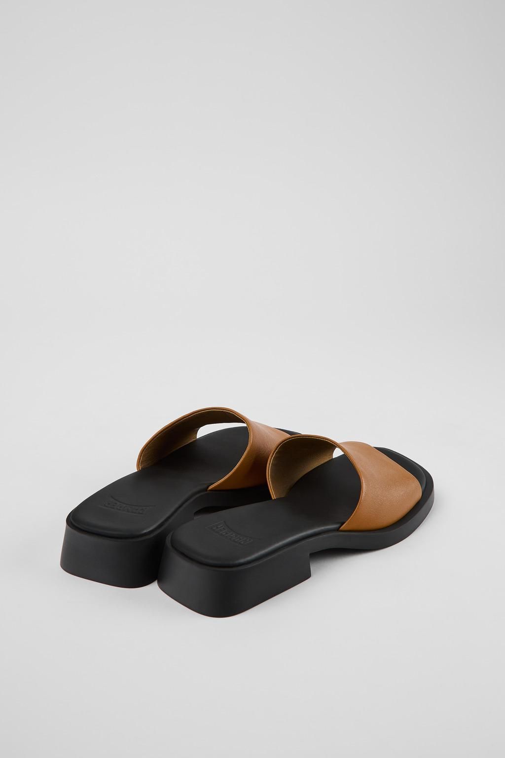 캠퍼 컴포트 브라운 레더 스트랩 샌들 Dana K201485-005 BROWN - 상세 이미지 3