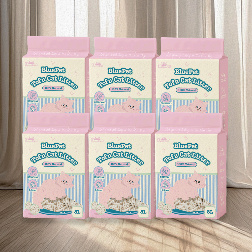 블루펫 두부모래 가는입자 고양이모래 18kg 48L 무향