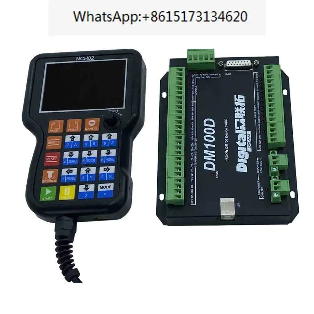 NCH02 CNC 핸들 모션 컨트롤러 mach3 3/4/5축 125 KHz 펄스 U 읽기 G-CODE 기계 제어 시스템