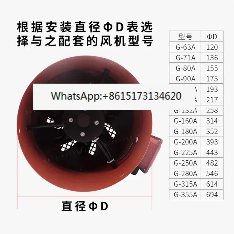 가변 주파수 속도조절 모터 냉각팬 G-90A G100 112 132 160 280 250 315AB
