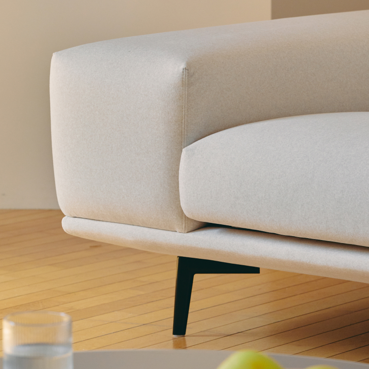 [에싸] 키보 3.5인 스윙기능 패브릭 소파(리브)(카시미라, 크라비츠 옵션)