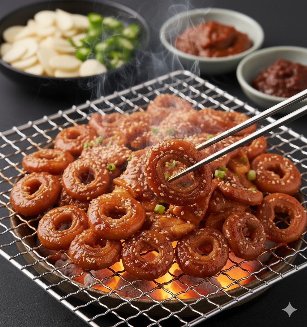 국내산 돼지 알곱창 300g 양념곱창 직화 불맛 캠핑 파더그로브 - 메인 이미지