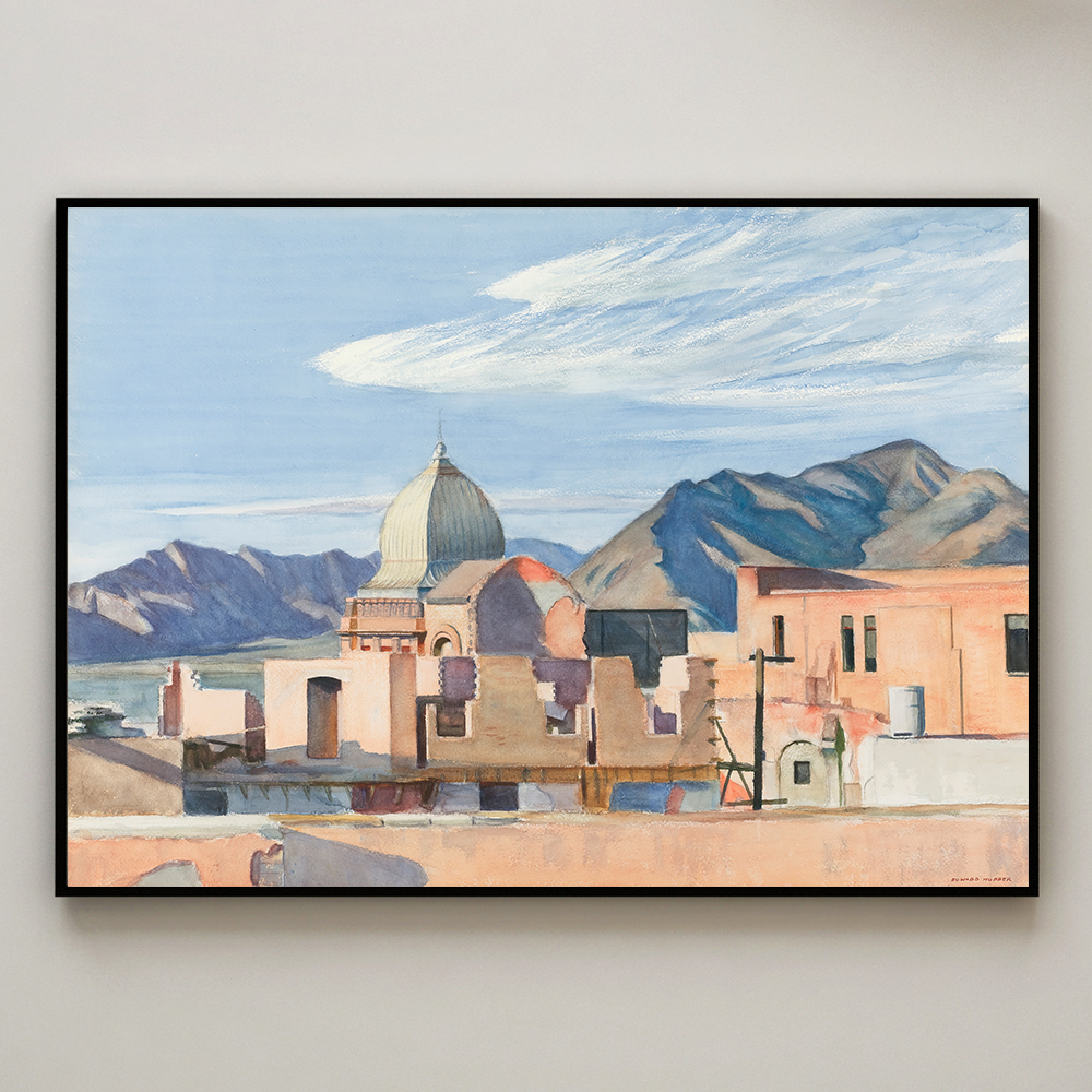 에드워드 호퍼 인테리어 그림 액자 포스터 명화 Construction in Mexico 1946 - 상세 이미지 4