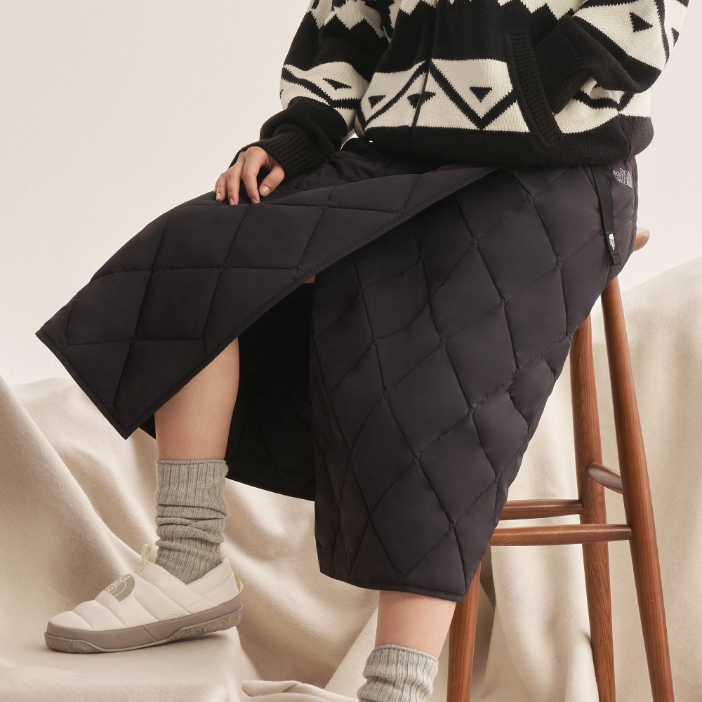 노스페이스 여성 겨울 롱치마 패딩 스커트 NK6NR86A NK6NR86